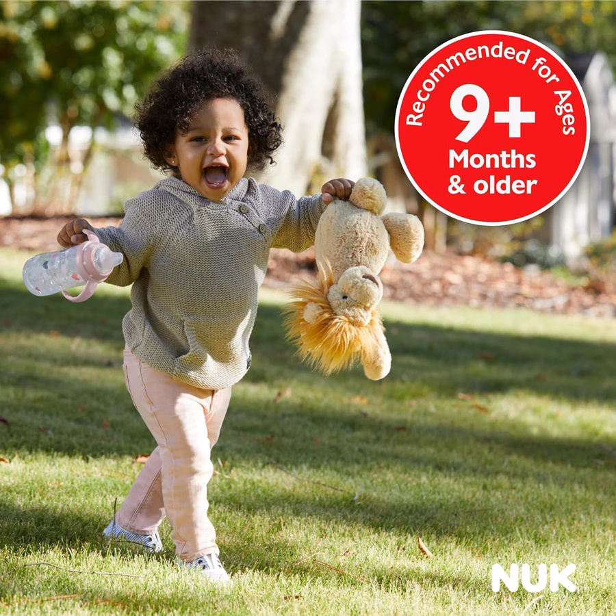 NUK Learner Cup 6+ mesi Collezione Timeless Esclusiva Amazon 10 Oz – Senza BPA Bicchiere antigoccia Confezione da 2 (confezione da 1) : Bambino