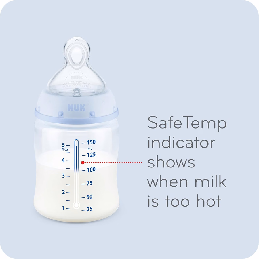 Biberon anticolica NUK Smooth Flow, 150 ml, Elefante: Prima infanzia
