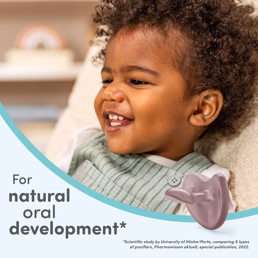 Ciuccio NUK Timeless Comfy | 100% silicone, design monoblocco | Senza BPA, delicato sulla pelle del bambino | Confezione da 5, per bambini da 6 a 18 mesi : Baby