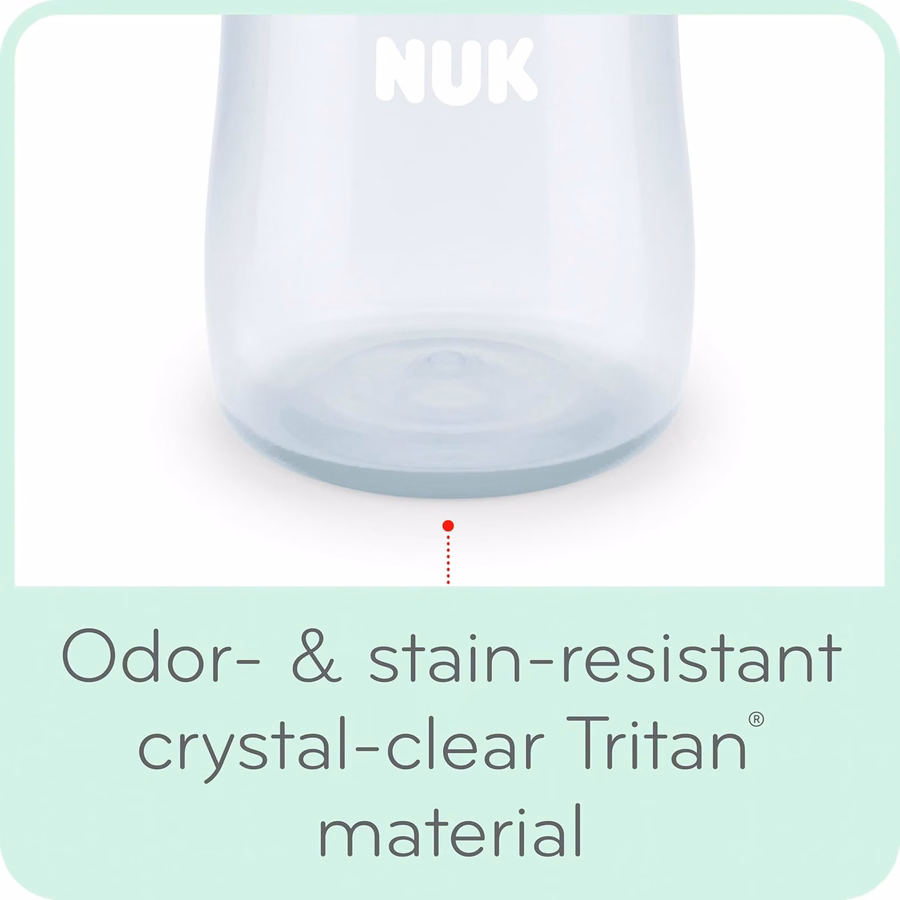 Tazza grande NUK in Tritan, 295 ml, 8+ mesi – Senza BPA, a prova di fuoriuscite: per neonati