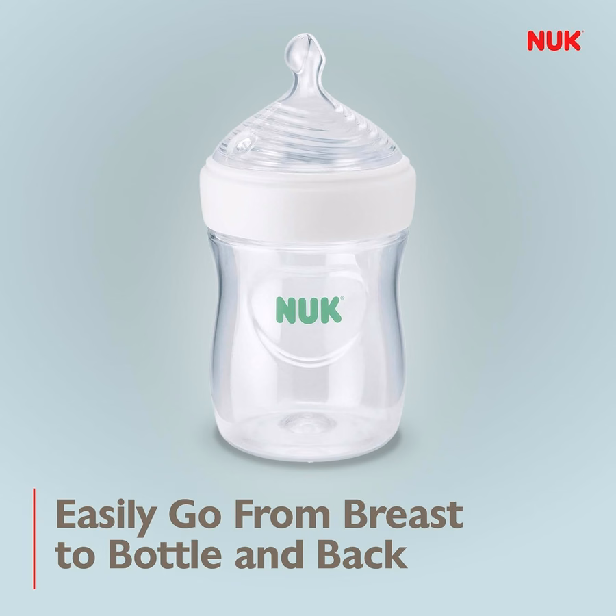 Biberon NUK Simply Natural con SafeTemp, 150 ml, confezione da 4: Biberon per neonati