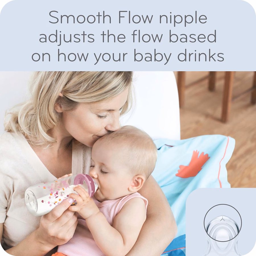 Biberon anticolica NUK Smooth Flow: per neonati