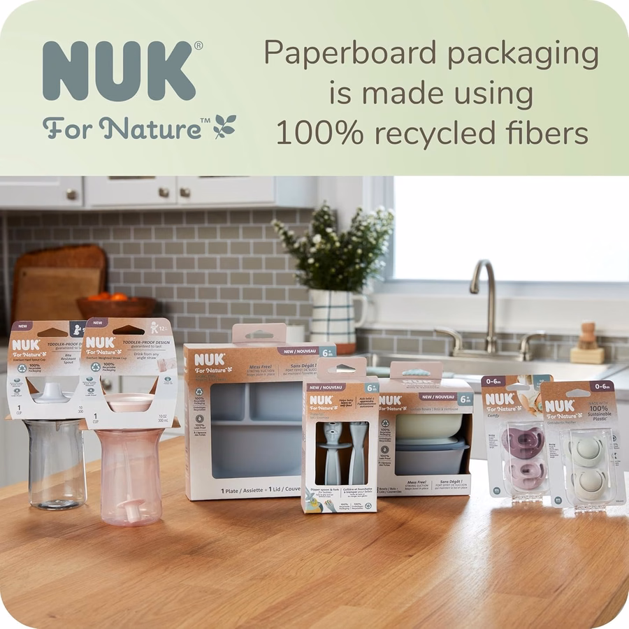 NUK for Nature™ Everlast Bicchiere con cannuccia appesantita: Sport e attività all'aperto