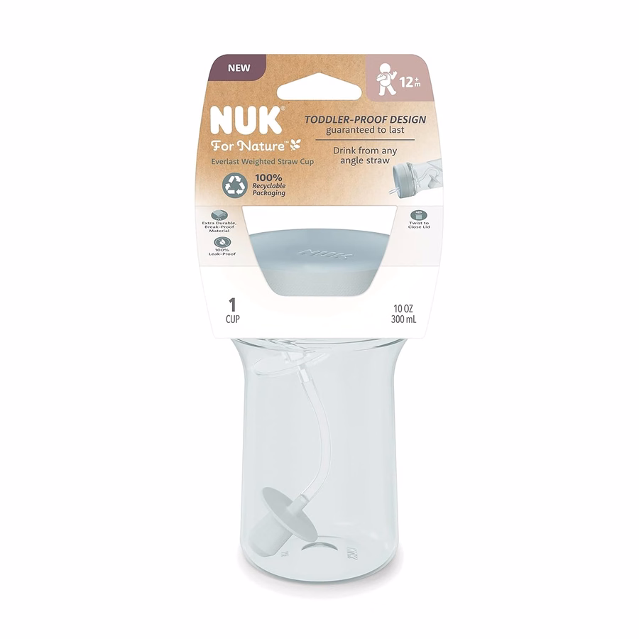 NUK for Nature™ Everlast Bicchiere con cannuccia appesantita: Sport e attività all'aperto