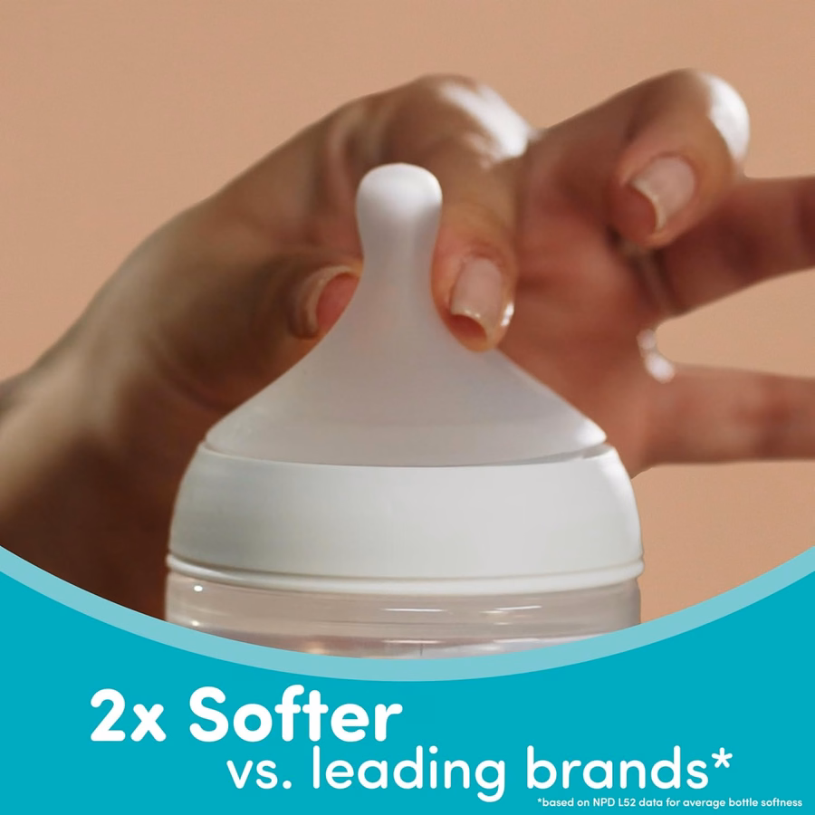 Biberon in vetro NUK Perfect Match Natural + Anti-Colic, 120 ml. Biberon in vetro per neonati con indicatore di temperatura SafeTemp, essenziali per neonati, confezione da 3: per neonati