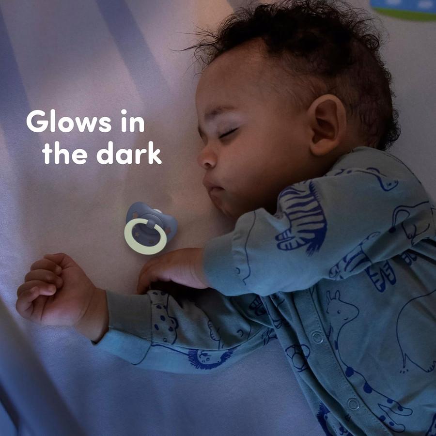 Ciuccio ortodontico classico NUK First Choice, per bambini dai 18 ai 36 mesi, blu e arancione, confezione da 5 pezzi: Salute e cura della persona